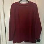 BDG  maroon chunky oversized cardigan Photo 4