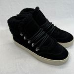 Marc Fisher Suede Shearling Lined High Top Sneakers Lace Up Boots Size 7M Photo 0