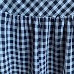 Gap Gingham Check Flowy Side Zip Skirt Navy 2 Photo 1