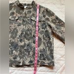 Charter Club Grey & Cream Floral Tapestry Coastal Grannycore Trucker Jacket - XL Photo 6