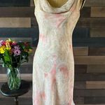 Alyn Paige 90s Vintage Pink Asymmetrical Retro Dress Made in USA Photo 5