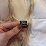 Cropped puffer vest White Photo 2