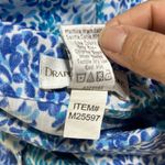 draper's & damon's  Women's Printed Blue Teal Button Shirt Size XL M25597 Photo 3