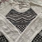 American Rag Cie Beige Ivory Fringe Boho Aztec Sweater, size XS Photo 14