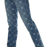 Juicy Couture NWT Venice Crown-Print Straight Jeans Photo 0