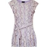 Majorelle  Marnie Mini Dress Amethyst Lavender White Lace size medium Photo 3