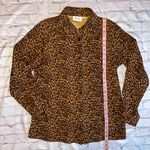 Pacific&Co D & . Leopard Animal Print Shacket Lined Button Down Shirt Medium  Photo 5