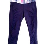 Lululemon 4 Run: Sun Sprinter Crop Leggings Mesh Sides Mirage Indigo Pow Pink Photo 2