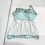 Lands' End Blouson Tummy Hiding Tankini Top Swimsuit Adjustable Straps Sz 16 DD Photo 4