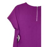 Chelsea28 Women's Shift Dress Stretch Crepe Short Sleeve Purple Medium NWT Photo 7