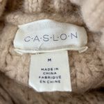 Caslon Women’s Tan Chunky Cable Knit Turtleneck Sweater Size Medium NWT Photo 19