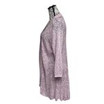 Two One Two 212 New York Open Knit Cardigan Crochet Boho Pink Hippie Beach XL Photo 3