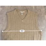 Geoffrey Beene Vintage Ivory Dark Academic Sweater Vest SMALL Photo 4