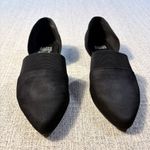 Eileen Fisher  Flute D’Orsay Black Suede Slip-On Flats – Size 6 Photo 10