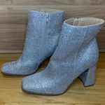 Chase and Chloe  Lesedi Rhinestone Glitter Chunky Heel Booties - Size 7.5 Photo 0
