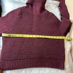 Madewell Side Button Ribbed Turtleneck Sweater in Heather Burgundy Cherry Size S Photo 9