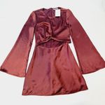 Tularosa Olivia Mini Dress in Wine XXS Photo 2