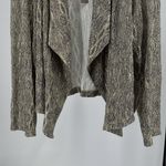Chico's  Shimmering drape open front metallic crinkle jacket XL party office Photo 7