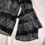 Vintage Havana  Ruffle Sleeve Knot Front Sheer Top Blouse Medium Tie Dyed Keyhole Photo 8