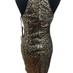 Lulus NWT Lulu’s Gold/Brown/Silver Sequin Evening Dress Photo 3