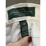 Ralph Lauren LRL Lauren Womens Ivory/Cream Classic Straight Jean Pants Size 6P Photo 3