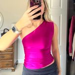 Pretty Little Thing Pink One Shoulder Top Photo 0