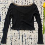 SheIn Black long sleeve Cheetah print top Photo 5