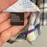 J. McLaughlin Equestrian Plaid Print Signature Tee Size Large Photo 7