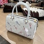 Coach  Rowan Satchel In Signature Canvas With Racquet Print C8285 Photo 2