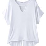 prAna | White Linden V-Neck Top Photo 3
