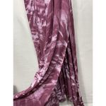 Lulus Live In Harmony Tie-Dye Maxi Dress Sz S Mauve Pink Leg Slit Open Back Photo 6