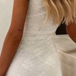 Lace Mini Dress White Size M Photo 1