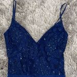 La Femme 28664 Blue Embroidered Bodice Gown 2 Photo 6