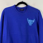 Spirit Jersey X NBA Chicago Bulls Blue Sparkle Print Long Sleeve Top Size S Photo 2