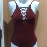 EXPRESS  burnt orange bodysuit small Photo 0