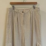 New  Linen Pants sz XXL Aqua Linen Cargo Pants Beige tan linen Photo 8
