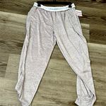 Jockey Soft Rib Knit lounge Pants in Light Gray Size L Photo 2