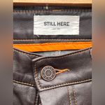 STILL HERE Tate Paneled Faux Leather Straight Photo 8