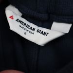 American Giant Ribbed Wide Leg Lounge Pants Navy Blue Size S Made in USA Photo 5