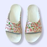 OOFOS OOahh Limited Edition Cherry Blossom White Floral Sandals M5 / W7 Size 7 Photo 0