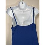 Soma  Lace Trim Chemise Nightgown Blue Black Lace Flirty Soft Size Large Photo 4