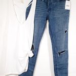 Free People NWT Tupelo Blue Skinny Jeans Size27 Photo 2