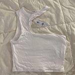 Garage White Crop Top Photo 0