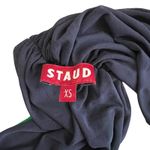 STAUD  Kanha Reversible Mesh Halter Dress Clover Green Deep Sea Blue Maxi Dress Photo 5