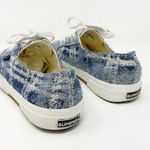 Superga The Man Repeller Tweed Sparkle Sneaker size 37 Blue White Photo 4