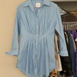 AKNVAS Susanne Striped Poplin Button Photo 1