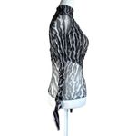 SER.O.YA Sana Top in Grey Ocelot XSmall Womens Long Sleeve Blouse Gray Size XS Photo 7