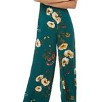 Forever 21 NWT Floral Jumpsuit Green Yellow S Vneck Photo 0