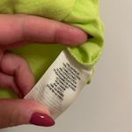 Alice + Olivia Preston Cropped Tee in Neon Yellow size Small (S) Photo 3