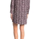 Equipment  Bonnie Snake Print Keyhole Shift Dress S Photo 1